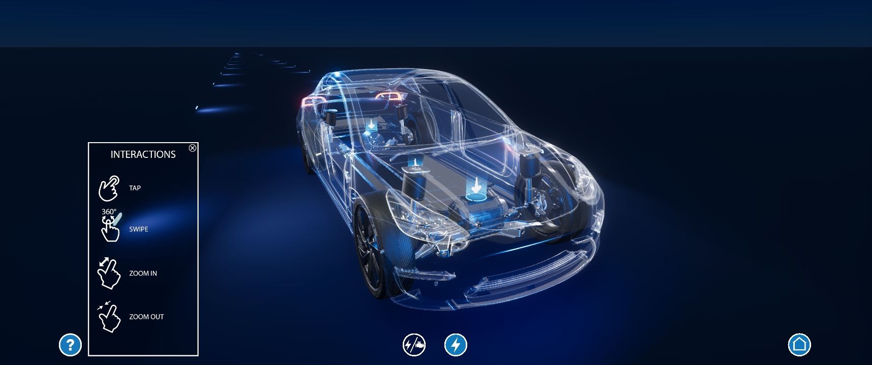 Démonstrateur motorisation véhicule